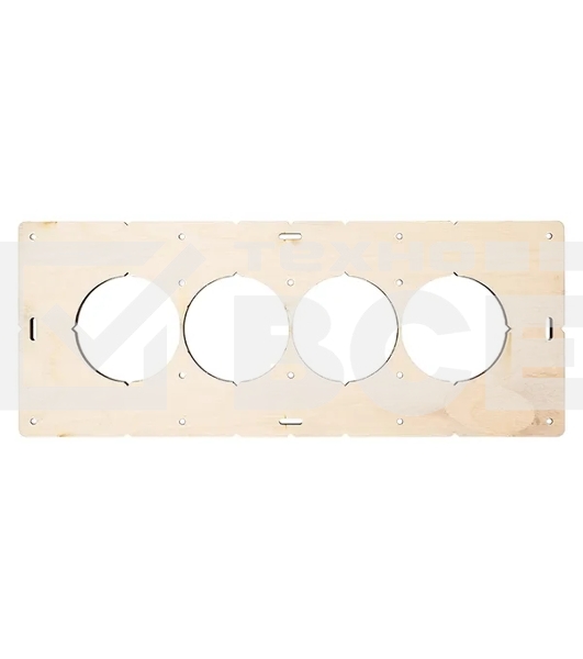 Шаблон для подрозетников EKF Expert sh-d68-4 c 4 отверстиями d 68 мм