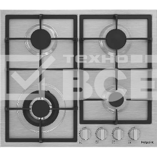 Газовая варочная поверхность Hotpoint HGMT 641 IX, нержавеющая сталь