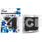Коннектор TV СП Pixel механизм карбон TOKOV ELECTRIC TKE-PX-A1C-C14, фото 1