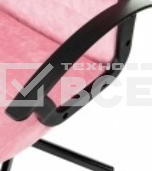 Кресло офисное Бюрократ Triest Fabric розовый Velvet 36 крестов. металл черный