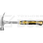 Молоток-гвоздодер Denzel 10423 450 г, цельнометаллический, двухкомпонентная рукоятка, фото3