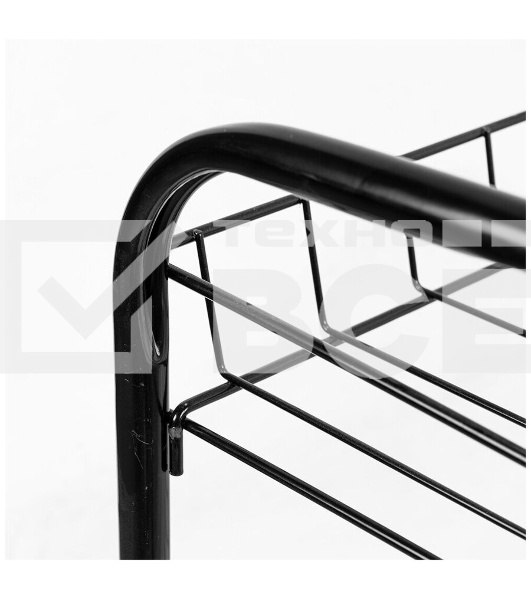 Этажерка для обуви NIKA ЭТ3/Ч черный,2 яруса,435*660*300