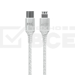 Кабель MORE CHOICE (4620202554192) K69ia 2м USB 3.0A PD 27W для Lightning ng 8-pin Type-C - 2м, белый, фото 1