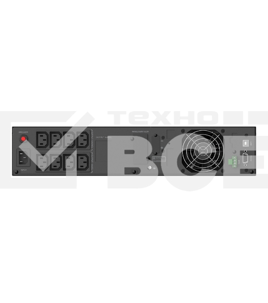 Источник бесперебойного питания CBR ESN-2KRT-8I-LCHERSC Online 2000VA/2000W RT 8 x C13, LCD, HID-USB, RS232, EPO, SNMP slot