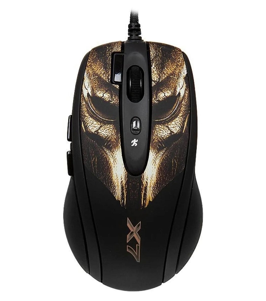 Мышь проводная A4Tech XL-750BH черный, 3600 dpi, USB, кнопки - 7