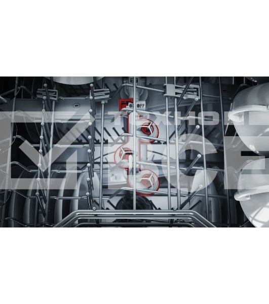 Встраиваемая посудомоечная машина Bosch SMD6ECX12E 60см., SilencePlus; Класс A-A-A; загрузка на 14 комплектов посуды, сенсорное управление, 8 программ, 59.8x55x81.5-87.5 см,сушка: с открыванием дверцы/с теплообменником, индикация на полу: проекция дисплея