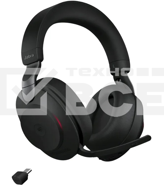 Гарнитура беспроводная Jabra Evolve2 85, Link380c MS Stereo черный