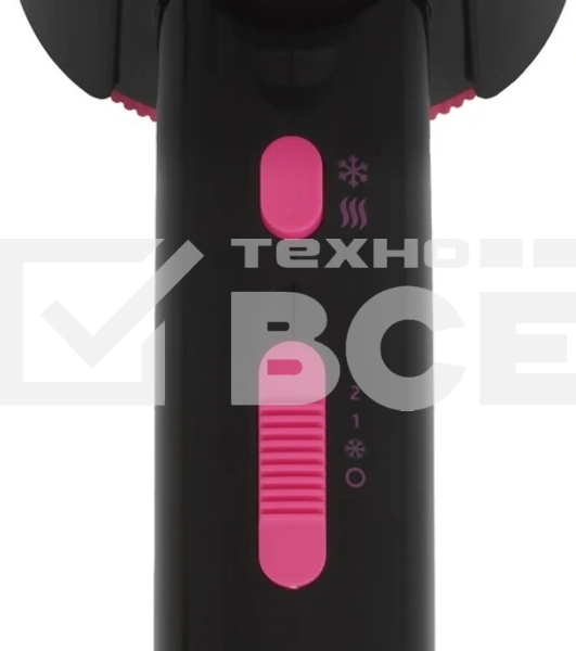 Фен ECON ECO-BH204D черный/розовый, 2000 Вт