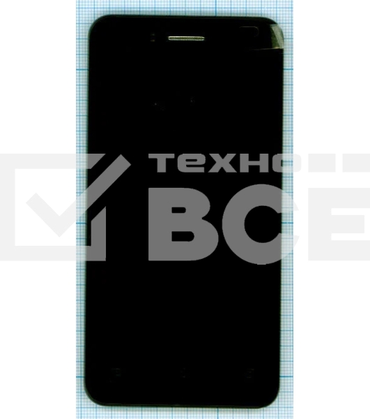 Дисплей для Asus PadFone mini 4.3, черный с рамкой