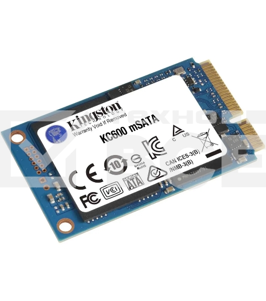 Накопитель SSD Kingston KC600, 1024GB, mSATA, R/W 550/520