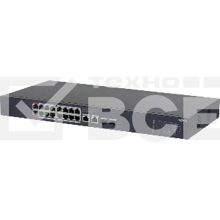 Коммутатор Dahua DH-CS4220-16GT-240 (L2) 16x100Мбит/с 2x1Гбит/с 2xКомбо(1000BASE-T/SFP) 16PoE 265W управляемый