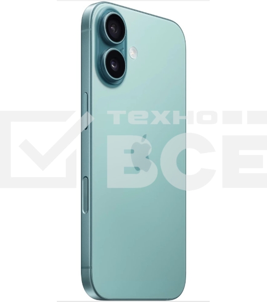 Смартфон Apple iPhone 16 A3287, 8/128Gb, бирюзовый