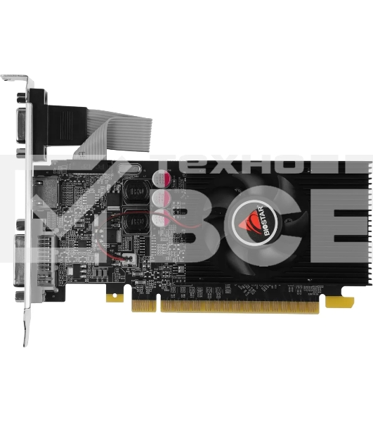Видеокарта Biostar PCI-E G210-1GB D3 LP NVIDIA GeForce 210 1Gb 64bit DDR3 589/1333 DVIx1 HDMIx1 CRTx1 Ret low profile