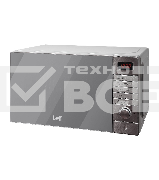 Микроволновая печь LEFF 20MD731SG серебристый, 20 л, 700 Вт, переключатели - поворотный механизм/кнопки