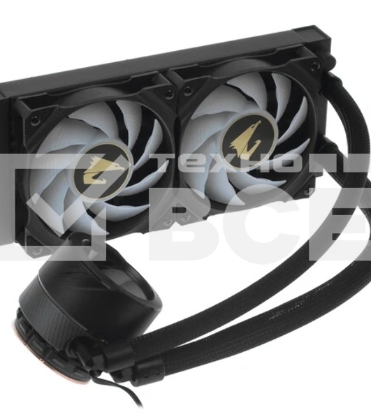 Система водяного охлаждения AORUS WATERFORCE X 240 черный 120мм алюминий+медь 2500rpm 37.6db