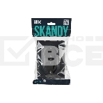 Розетка 2-местная IEK SKANDY SK-R08G (SK-R21-16-K53-F) с заземлением, без защитных шторок 16А в сборе, графит, фото6