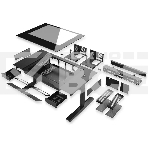 Компьютерный корпус Lian-Li DK07X черный без БП E-ATX 10x120мм 3x140мм 2xUSB3.0 audio bott PSU, фото6