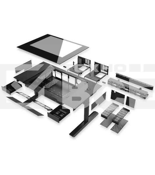 Компьютерный корпус Lian-Li DK07X черный без БП E-ATX 10x120мм 3x140мм 2xUSB3.0 audio bott PSU