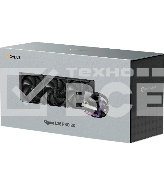 Система жидкостного охлаждения Ocypus Sigma L36 PRO BK IPS Display/черный/310W/All Intel/AMD AM*/Screws