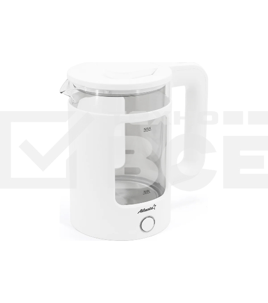 Чайник электрический стеклянный Atlanta ATH-2474 белый
