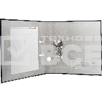 Папка-регистратор Silwerhof A4 75мм ПВХ/бумага черный мет.окант. сборная (упак.:2шт), фото4