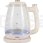 Чайник электрический Starwind SKG4042 1.8л. 1800Вт слоновая кость корпус: стекло, фото 1