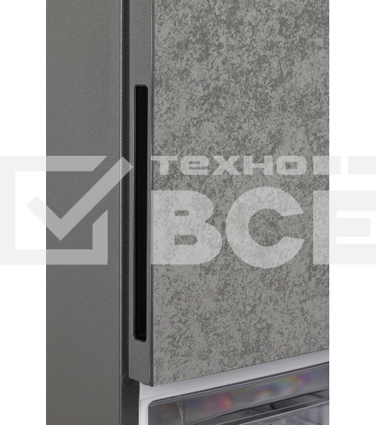 Холодильник Nordfrost NRG 162NF GSS серый мрамор двухкамерный 205/105л морозилка снизу, No Frost