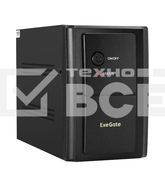 Источник бесперебойного питания ExeGate EX292606RUS SpecialPro UNB-2000.LED.AVR.1SH.2C13 2000VA/1200W, LED, AVR,1*Schuko+2*C13, металлический корпус, черный