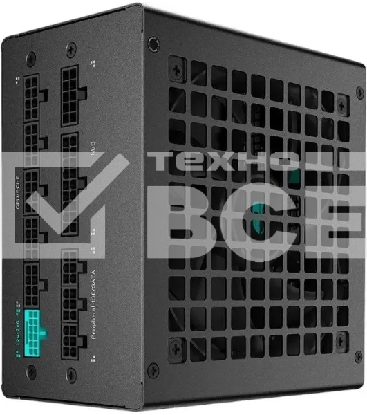 Блок питания Deepcool/GamerStorm PQ650G (ATX 3.1, 650W, Full Cable Management, PWM 120мм fan, 80 PLUS GOLD, Active PFC + Half Bridge + DC/DC, Full Japanese Capasitors, Gen5 PCIe) RET