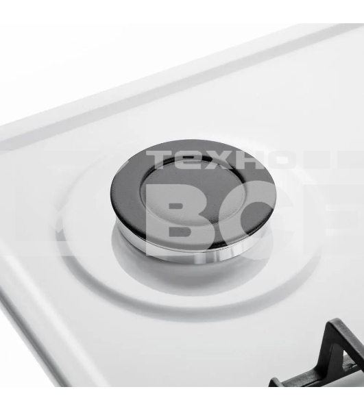 Газовая варочная панель Maunfeld EGHE.64.6CW/G, 4 конфорки, эмалированная сталь, белый