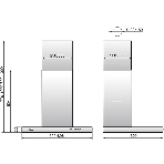 Вытяжка каминная Elikor Квадра 90П-650-К3Д антрацит, 90 см, 650 куб. м/ч, 56 дБ, фото2