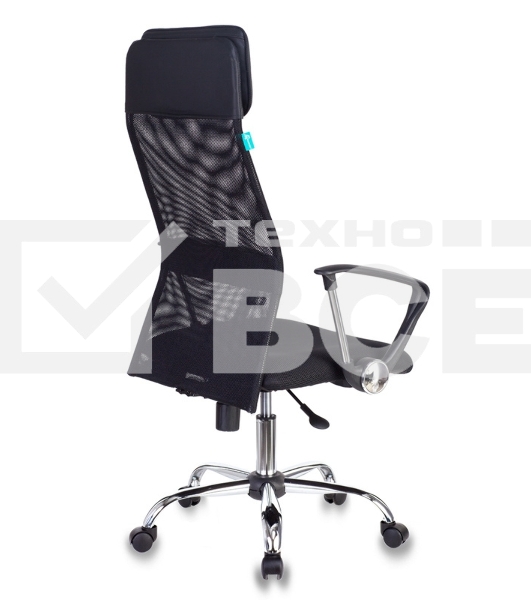 Кресло руководителя Бюрократ KB-6N/SL/B/TW-11 TW-01 TW-11 черный, сетка, крестовина хром