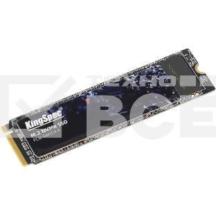 Накопитель SSD KingSpec NE-256, 256Gb, M.2 2280, PCIe 3.0 x4, NVMe, R/W 2000/1300