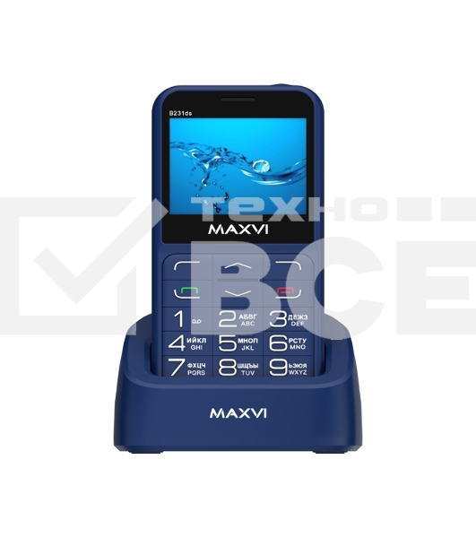 Мобильный телефон Maxvi B231ds синий