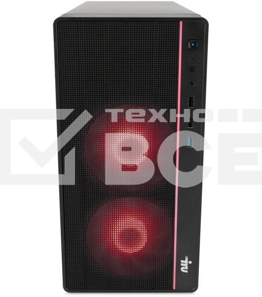ПК IRU Game 510H6SEA MT i5 12400F (2.5) 16Gb SSD512Gb RTX3050 6Gb Free DOS GbitEth 500W черный (2023150)