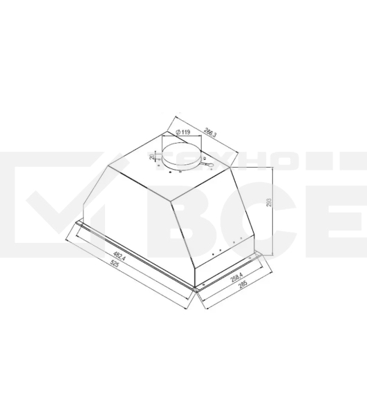 Вытяжка DeLonghi COSETTA 515 NB