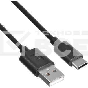 Кабель KingPrice KP-USBAC-2A-1M USB (m)-USB Type-C (m) 1м черный