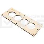 Шаблон для подрозетников EKF Expert sh-d68-4 c 4 отверстиями d 68 мм, фото 1