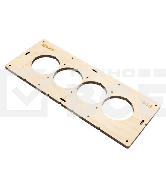 Шаблон для подрозетников EKF Expert sh-d68-4 c 4 отверстиями d 68 мм