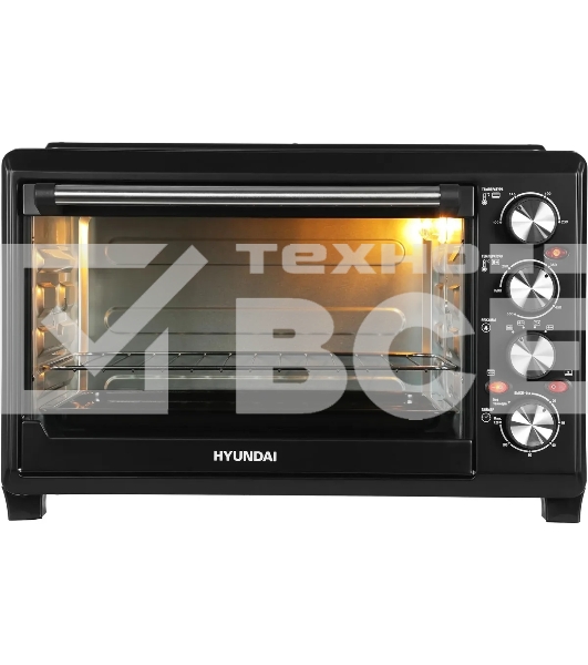 Мини-печь Hyundai MIO-HY086 38л. 1600Вт черный
