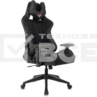 Кресло игровое Бюрократ VIKING 4 AERO BLACK EDITION черный искусст.кожа/ткань
