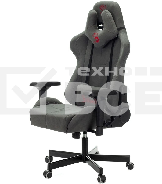 Кресло игровое A4Tech Bloody GC-700, серый, крестовина пластик