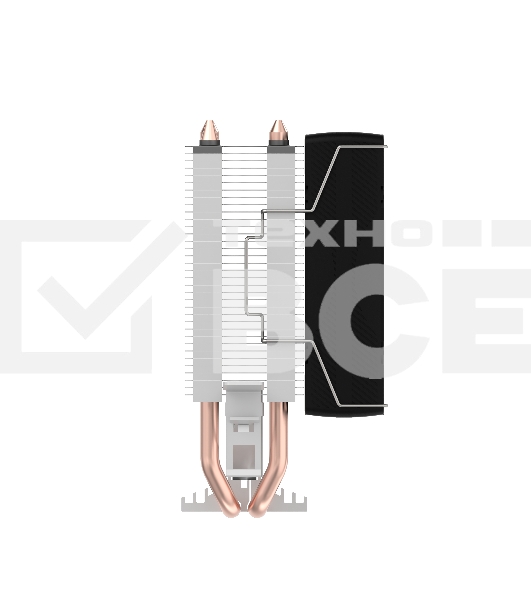 Кулер TESLA SHADOW 902 FRGB, 1х92мм, 2400rpm, 4-pin, Al+Cu, черный/FRGB, 52CFM, 23дБ, 2-PIPE, TDP 110Вт, INTEL 1700/1200/115x/775/1366, AMD AM5/AM4/AM3(+)/AM2(+)/FM2(+)/FM1/754/940/939 (TSL-902PWM-FRGB)