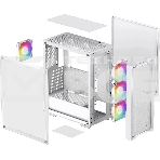 Компьютерный корпус Deepcool CC560 MESH V2 WH без БП, боковое окно (закаленное стекло), 3x120мм ARGb LED вентилятор спереди и 1x120мм ARGb LED вентилятор сзади, белый, ATX, фото6
