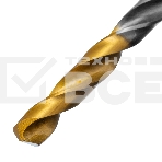 Сверло спиральное по металлу Denzel 5 х 132 мм, Р6М5, Golden Tip, удлиненное, фото5