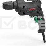 Дрель сетевая безударная DWT BMP04-10 C/450 Вт/до 3300 об.в мин/1.0-10 мм/реверс/кабель 2 м/черный (BMP04-10 C), фото 1