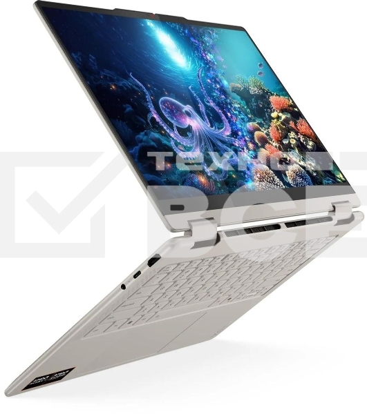 Ноутбук Lenovo Yoga 7 14AKP10/14'/OLED/AMD Ryzen AI 7 350/24Gb/1Tb SSD/AMD Radeon 860M/ Windows 11 Home/бежевый/1.38kg