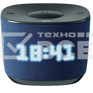 Умная колонка Sber Boom Home, 8Вт, с экраном, 1 динамик, часы, мультирум, TWS, Zigbee хаб, Wi-Fi, Bluetooth 5.0, Zigbee, Салют, морской