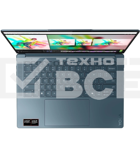 Ноутбук Lenovo Yoga Pro 7 14ASP10/14.5'/OLED/AMD Ryzen AI 9 365/32Gb/1Tb SSD/AMD Radeon Graphics/3K/NoOS/бирюзовый/1.54kg