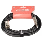 Кабель аудио FORCE FMC-07/61/4' TRS (M) - XLR (M), высококачественный балансный, малошумящий с проводниками из безкислородной меди OFC, диаметр 6 мм, профессиональные металлические разъемы, длина 6 м, цвет черный, фото3